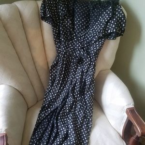 Jcrew black wrap dress